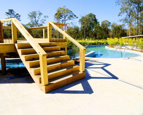 Lazy river at Fireside RV Resort campground in Robert, Louisiana