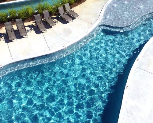 Pool at Fireside RV Resort campground in Robert, Louisiana