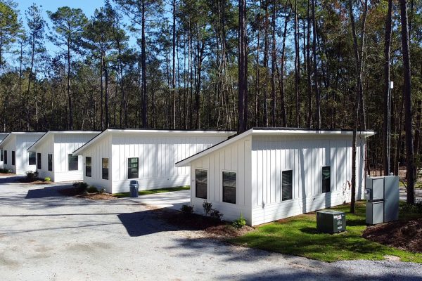 Cabins at Fireside RV Resort campground in Robert, Louisiana